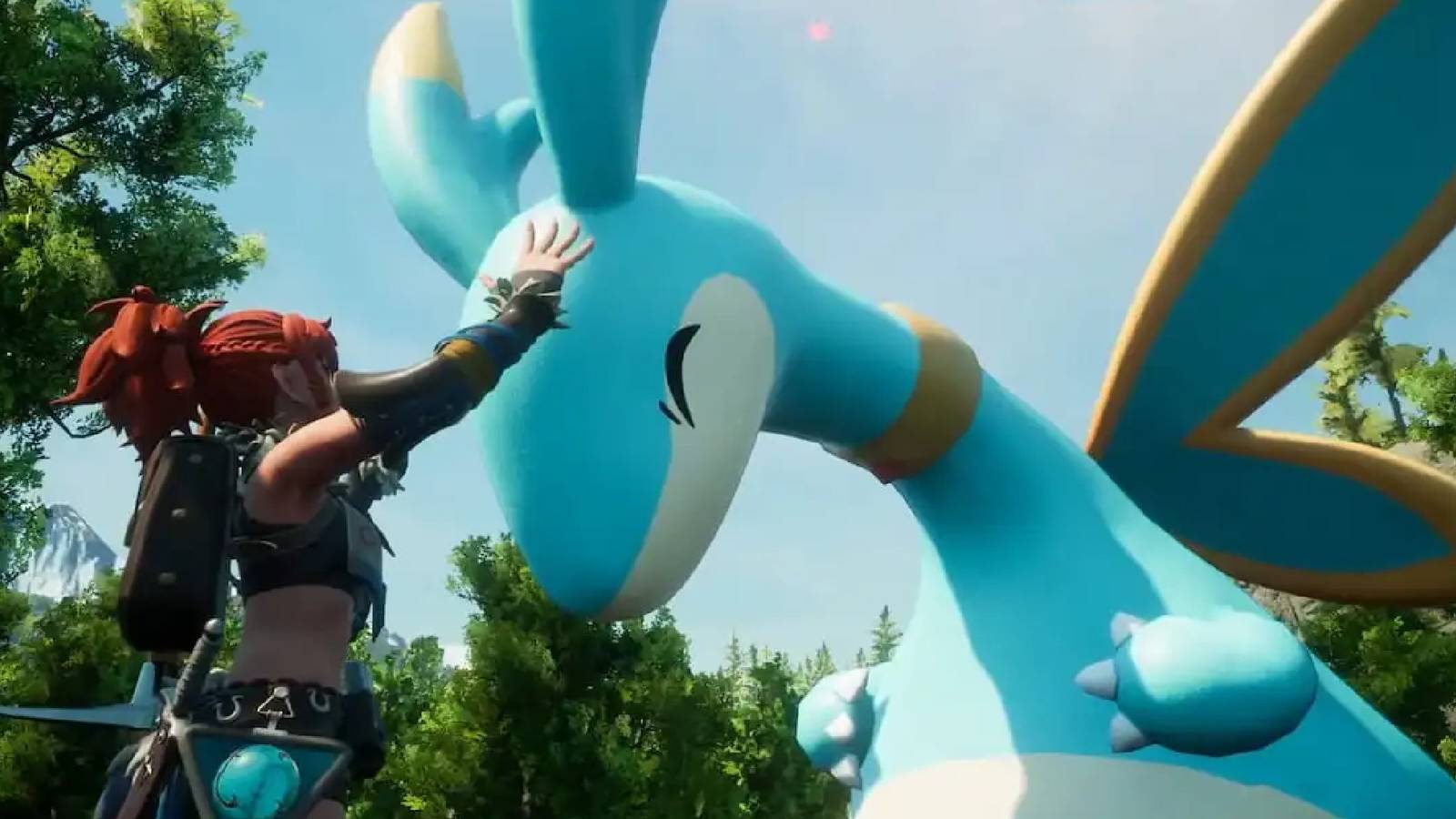 palworld player petting an elphidran