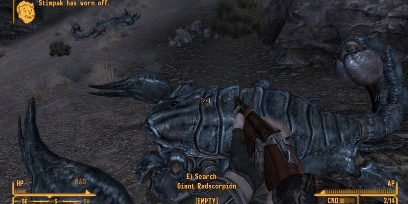 A Giant Radscorpion in Fallout New Vegas