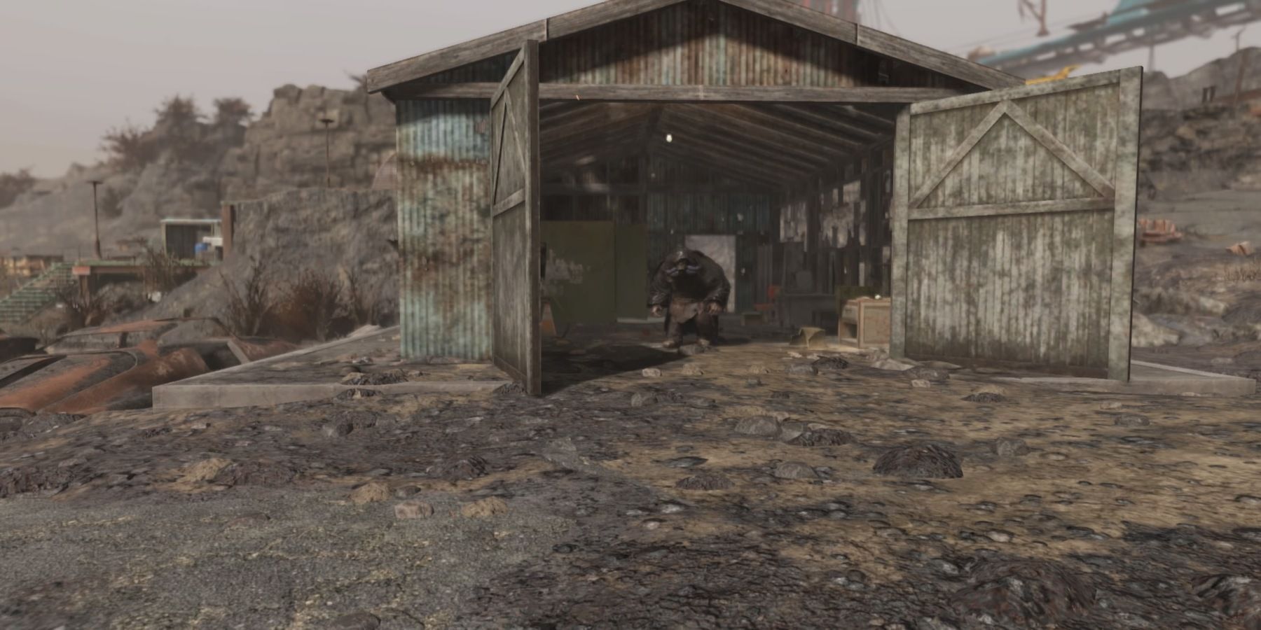 A Mole Miner in A Shack in Fallout 76