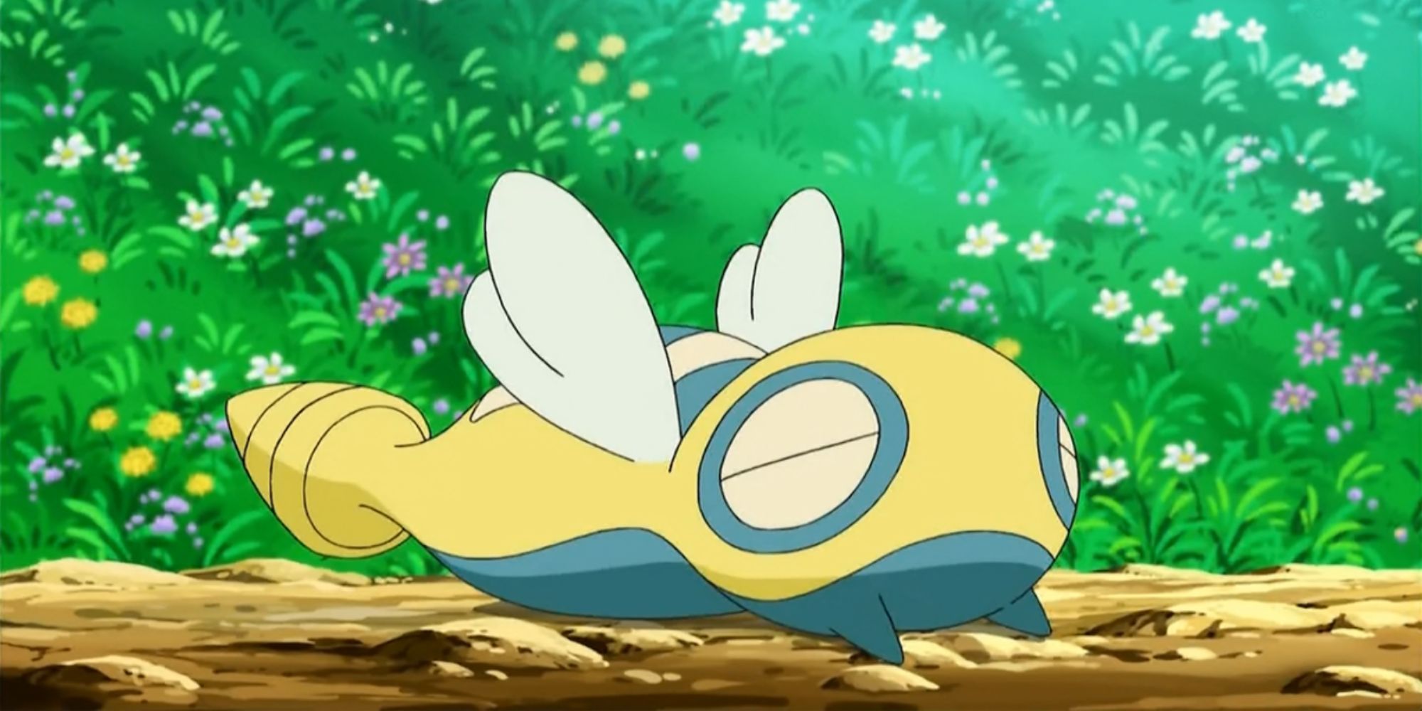 A wild Dunsparce in the Pokemon anime.