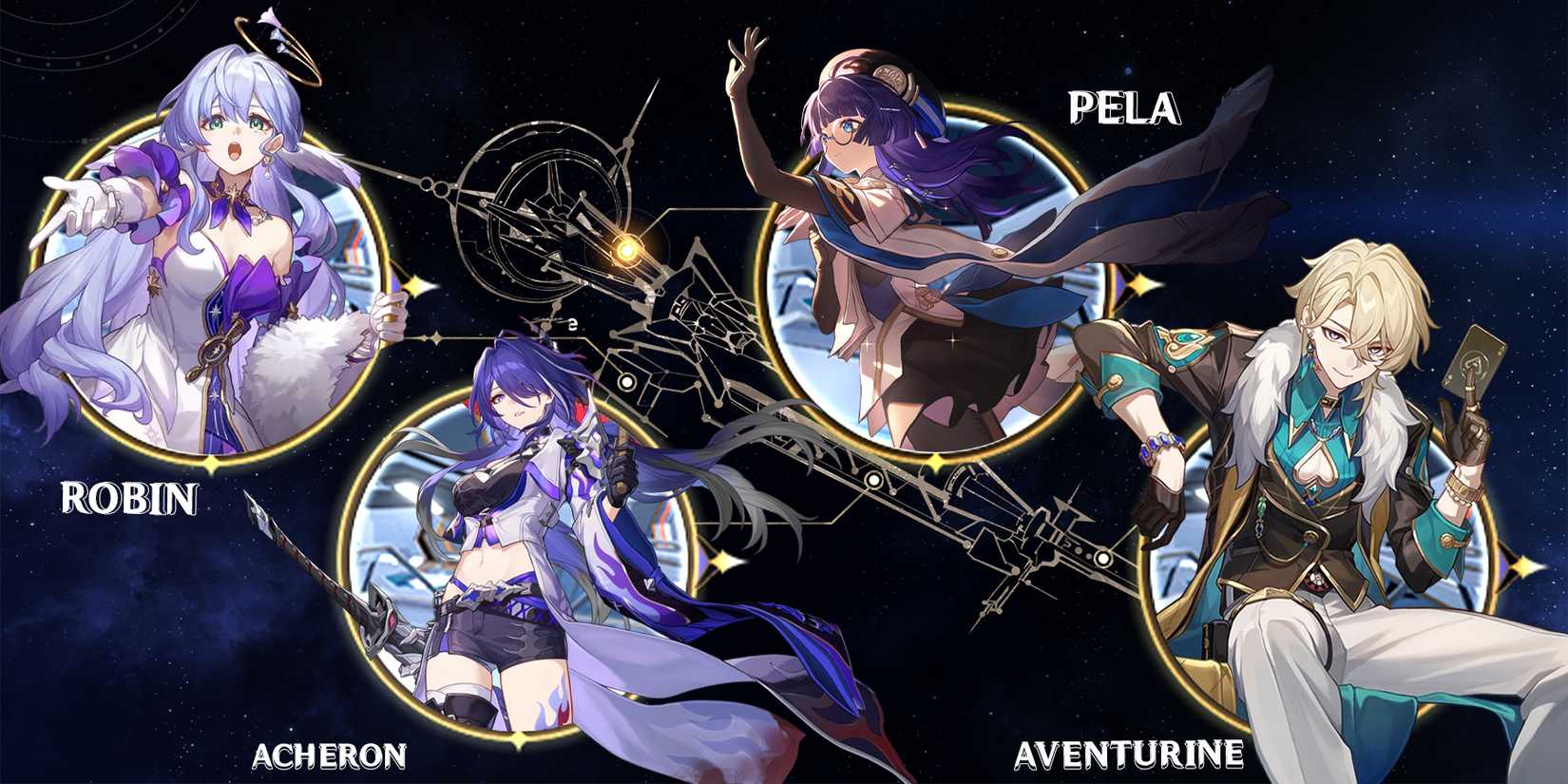achreon-pela-aventurine-and robin team composition in honkai star rail