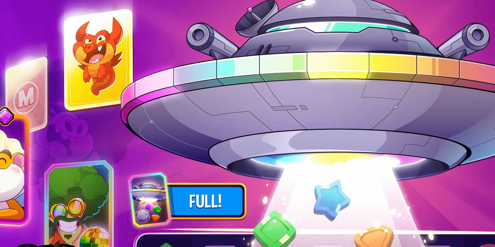 Spaceship in Match Masters dropping rewards