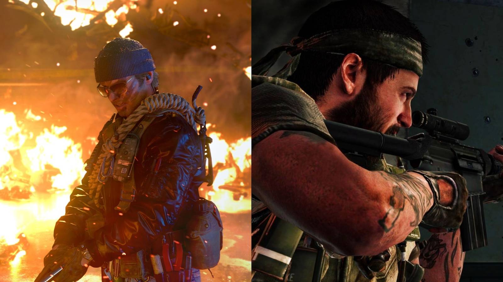 Adler on the left, Woods on the right