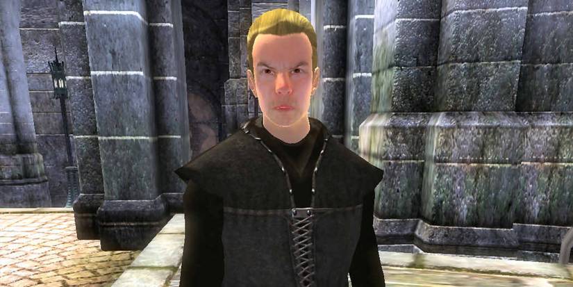 Agarmir standing in the Imperial City in Oblivion