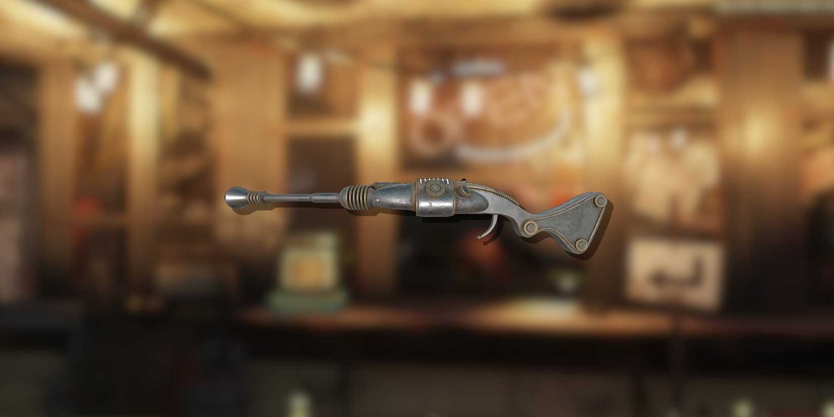 Image of the alien disintegrator weapon from Fallout 76