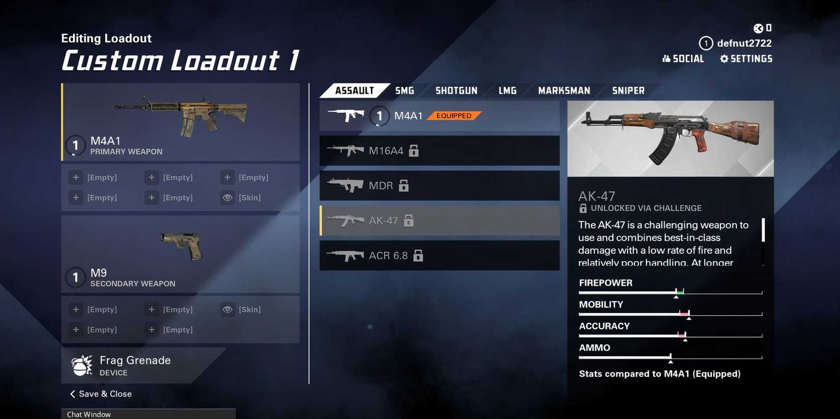 AK-47 Stats in XDefiant
