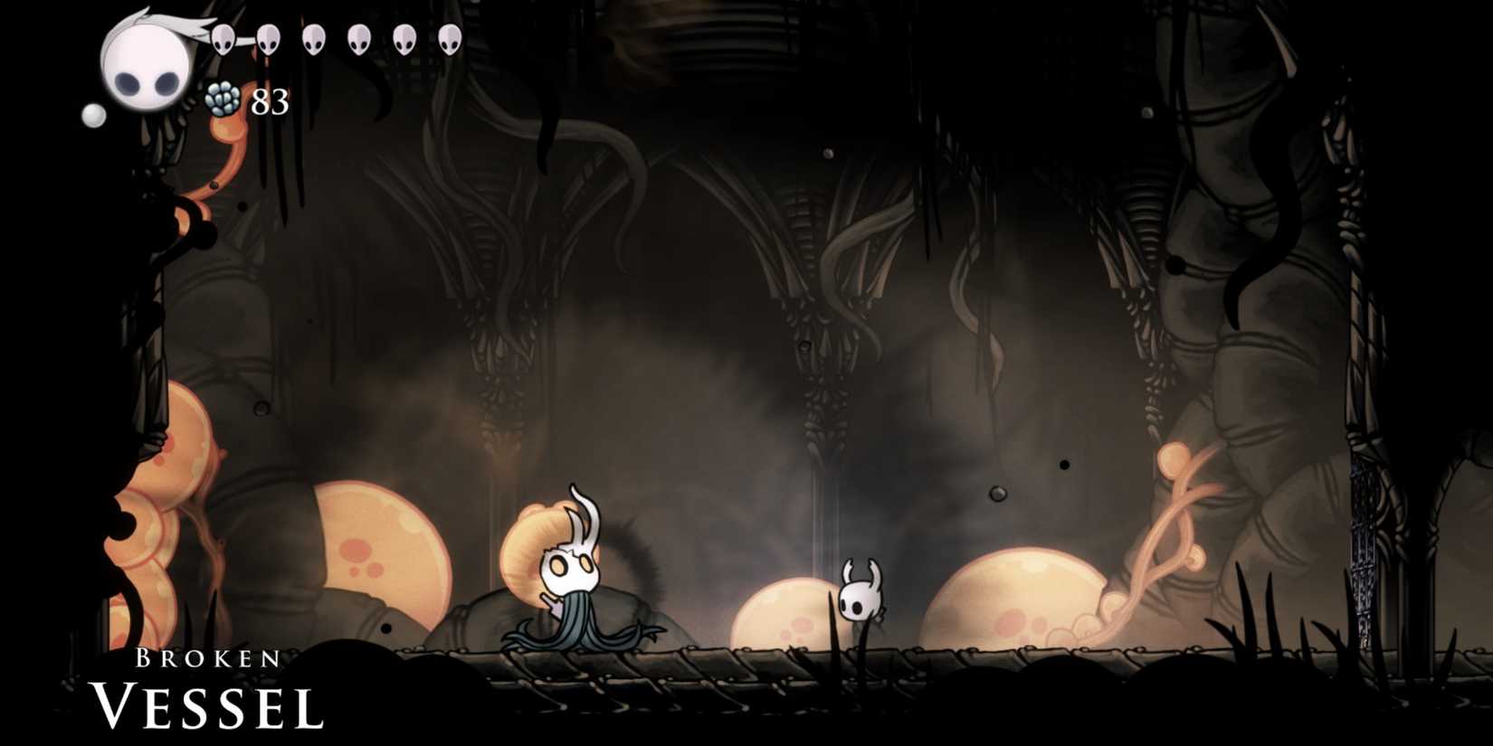 Ancient Basin area with broken vessel boss fight