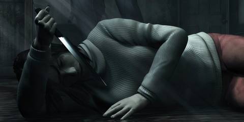 Angela from Silent Hill 2 in Room 109 of Blue Creek Apartments.