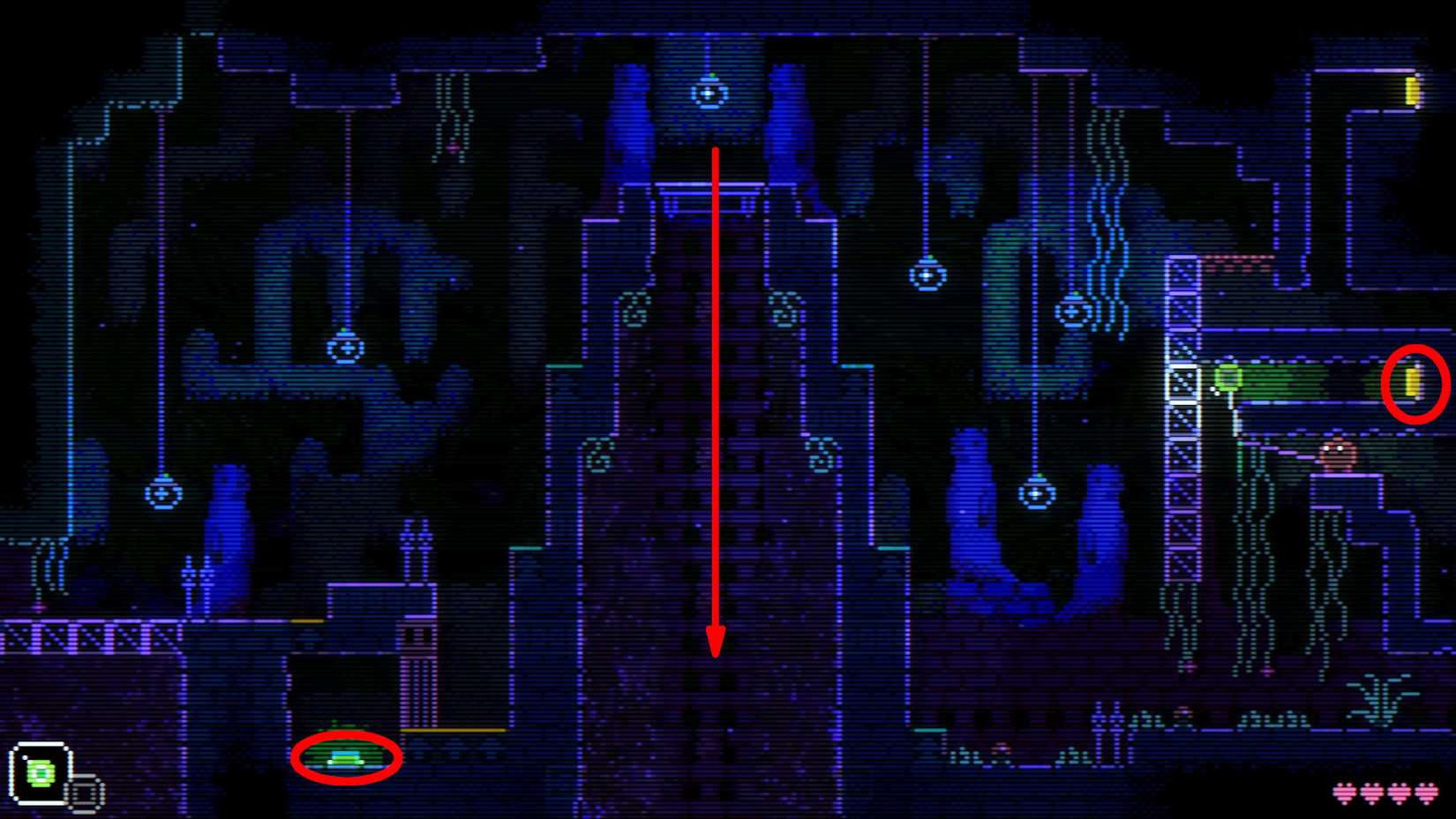 animal well flame guide