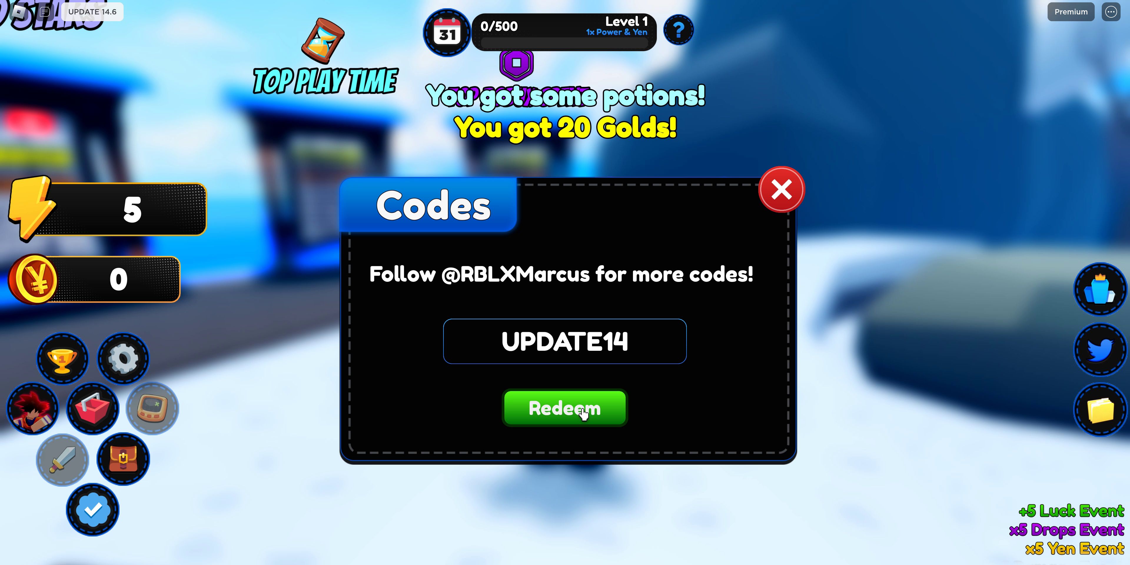 Roblox Anime Max Simulator Codes