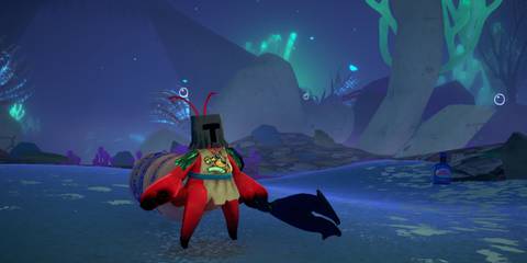 Another Crab's Treasure Kril wearing Dark Souls outfit easter egg during cutscene