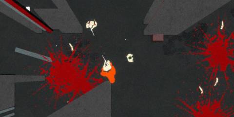 A grisly battle in Ape Out