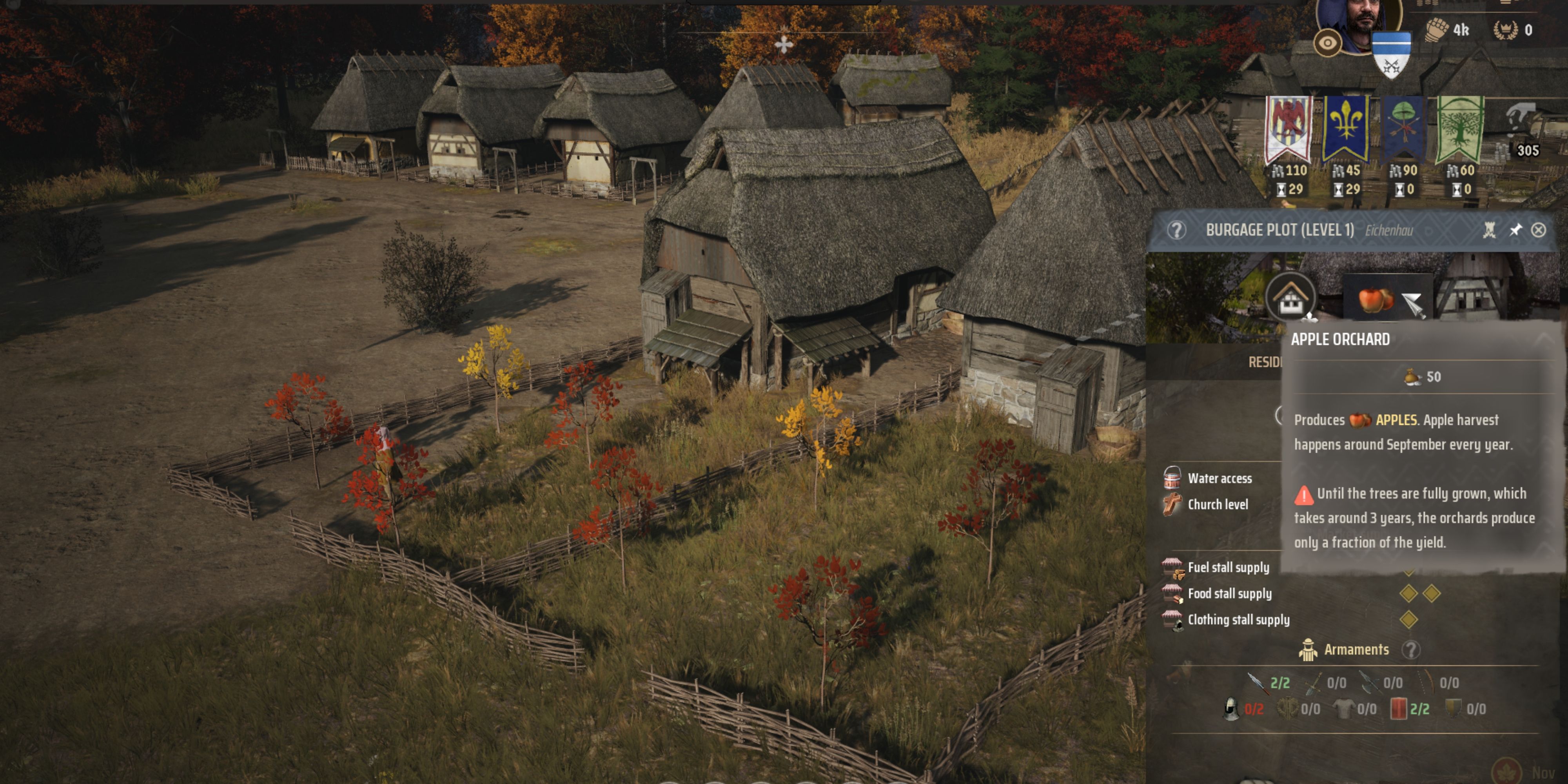 How to Make Apple Orchard in Manor Lords
