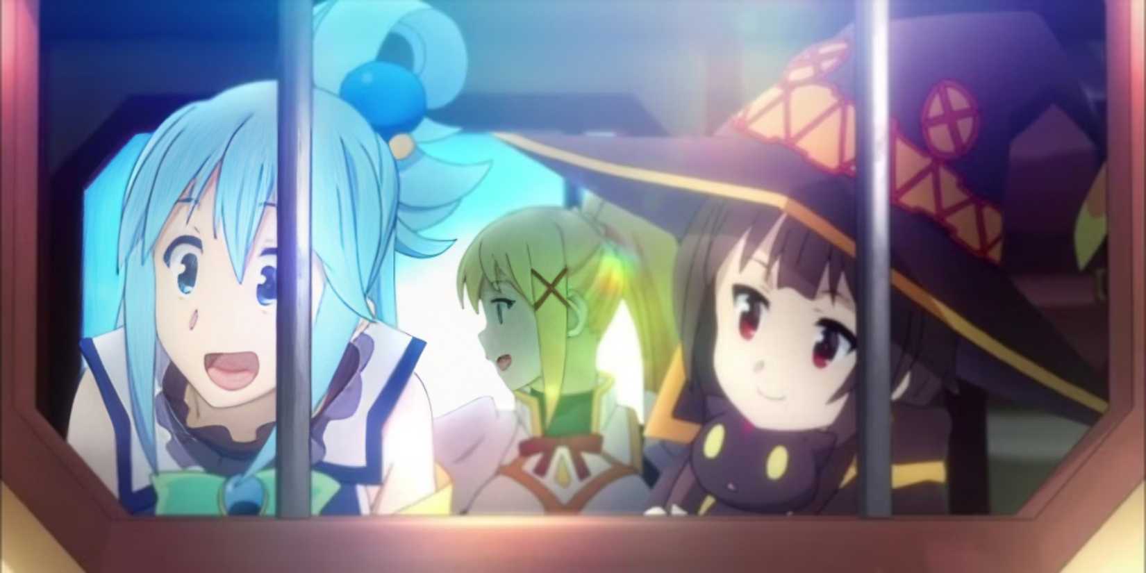 Aqua and Subarashii in Konosuba