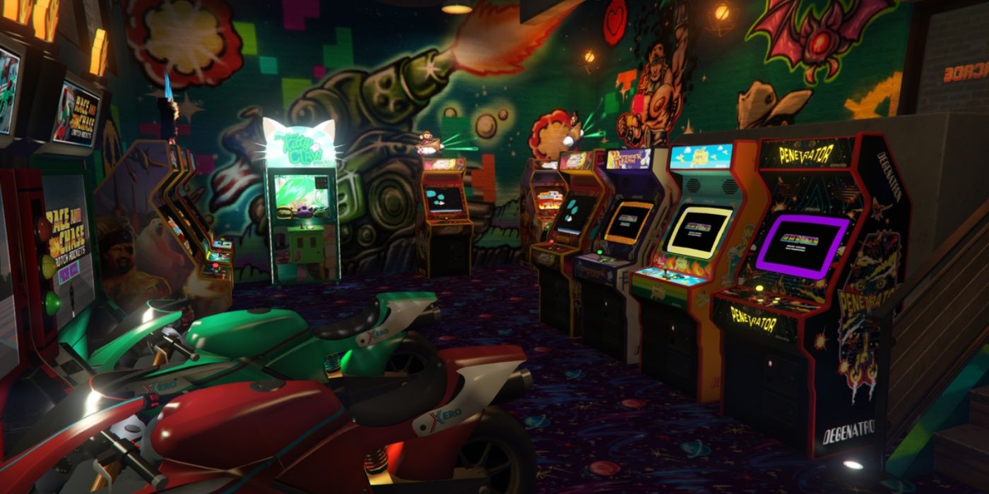 Arcade Machines in the Arcade property 