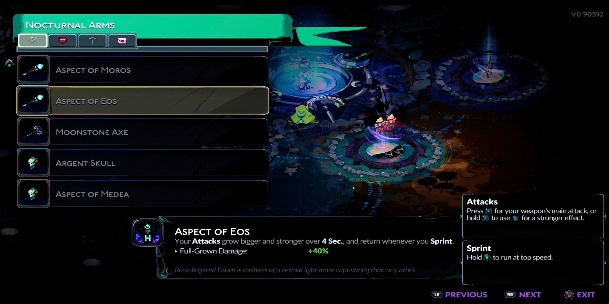 Aspect Of Eos in Hades 2