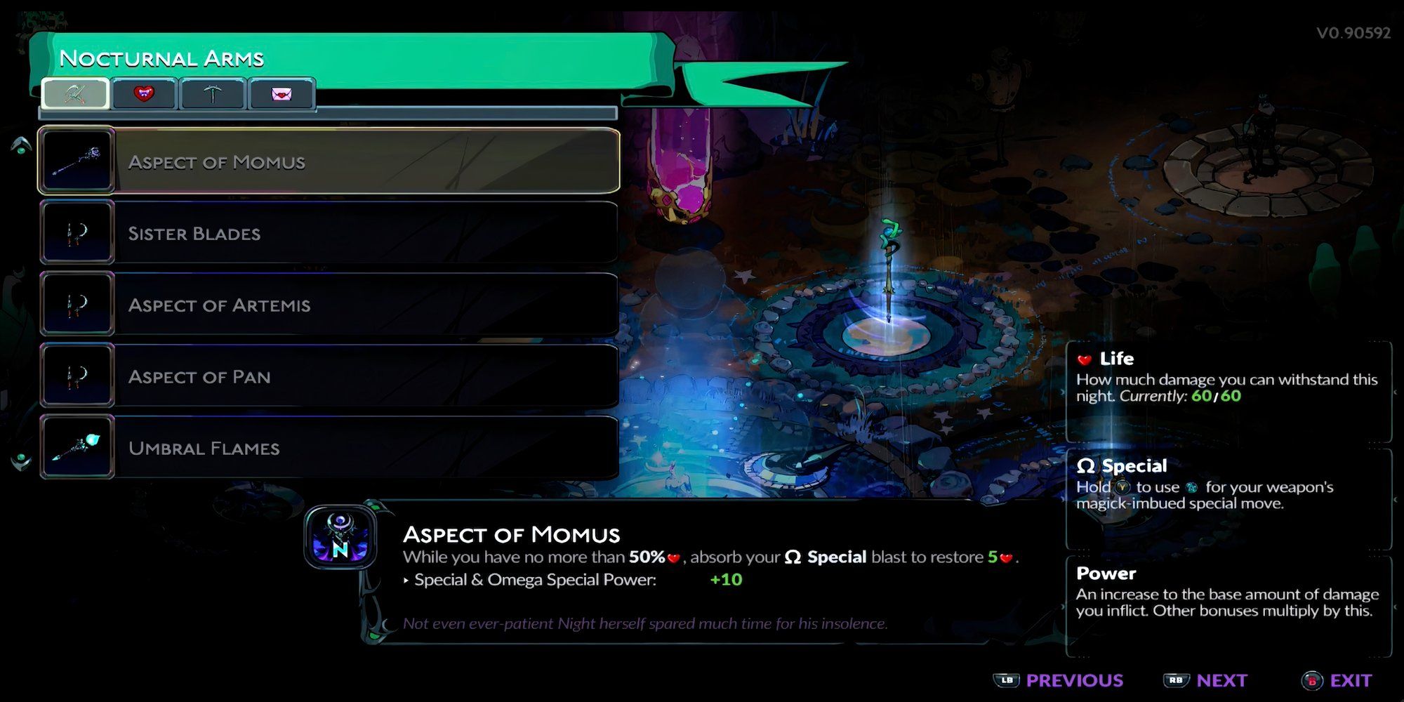 Aspect Of Momus in Hades 2