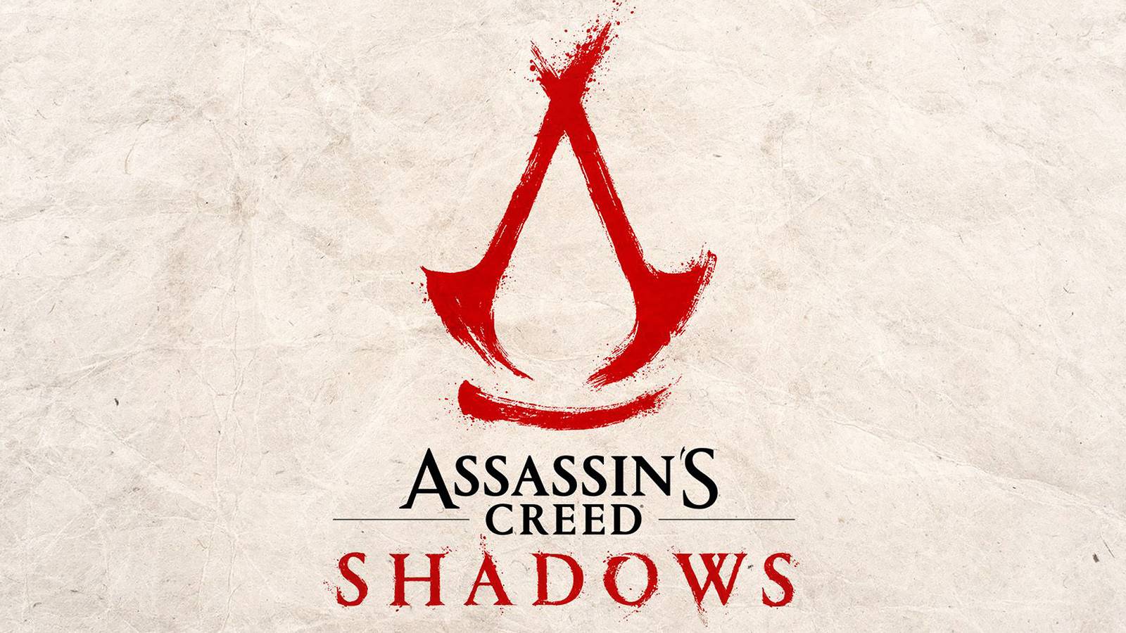 Assassin's Creed Shadows logo on parchment