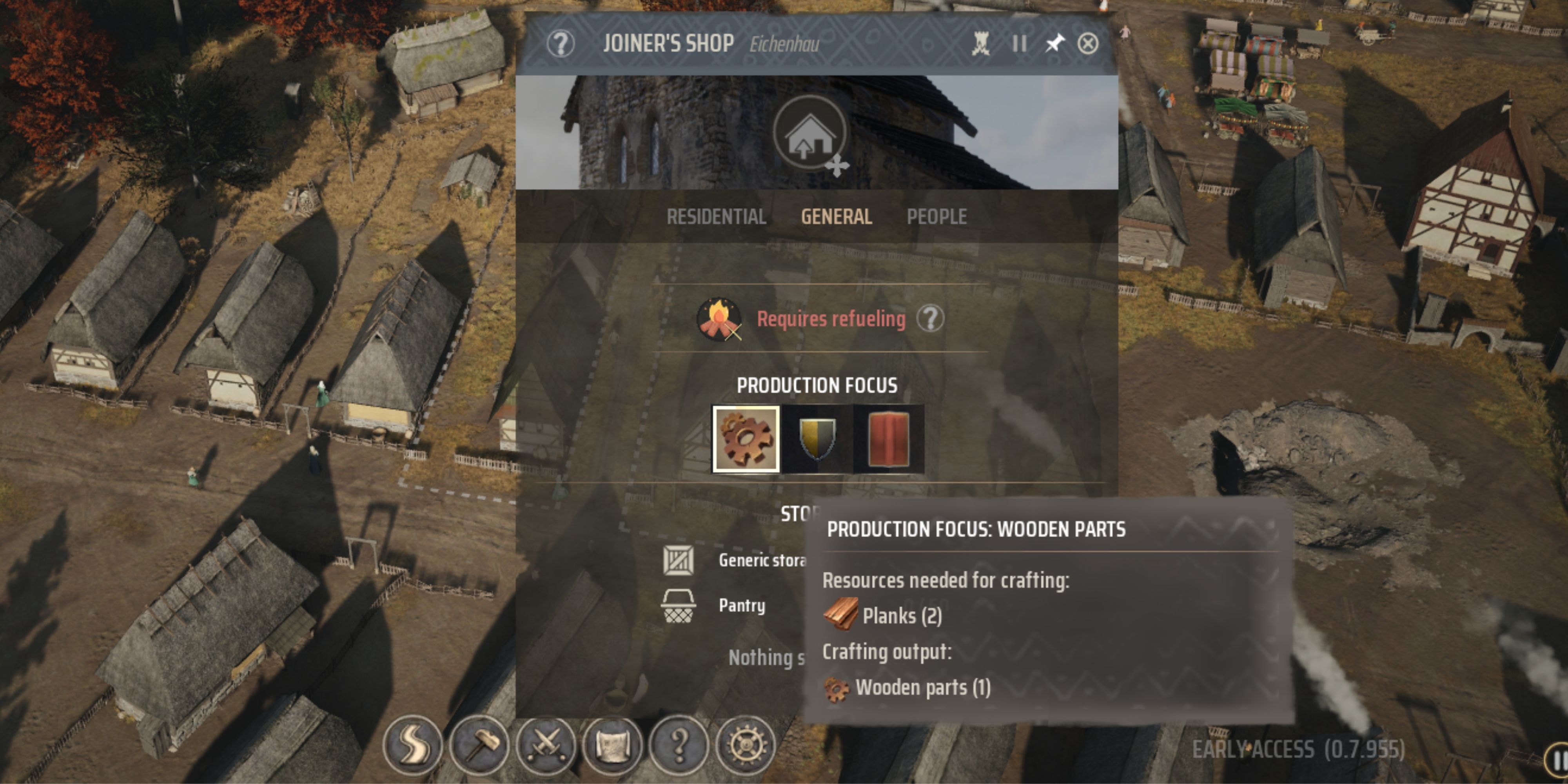 What do Wooden Parts do in Manor Lords?