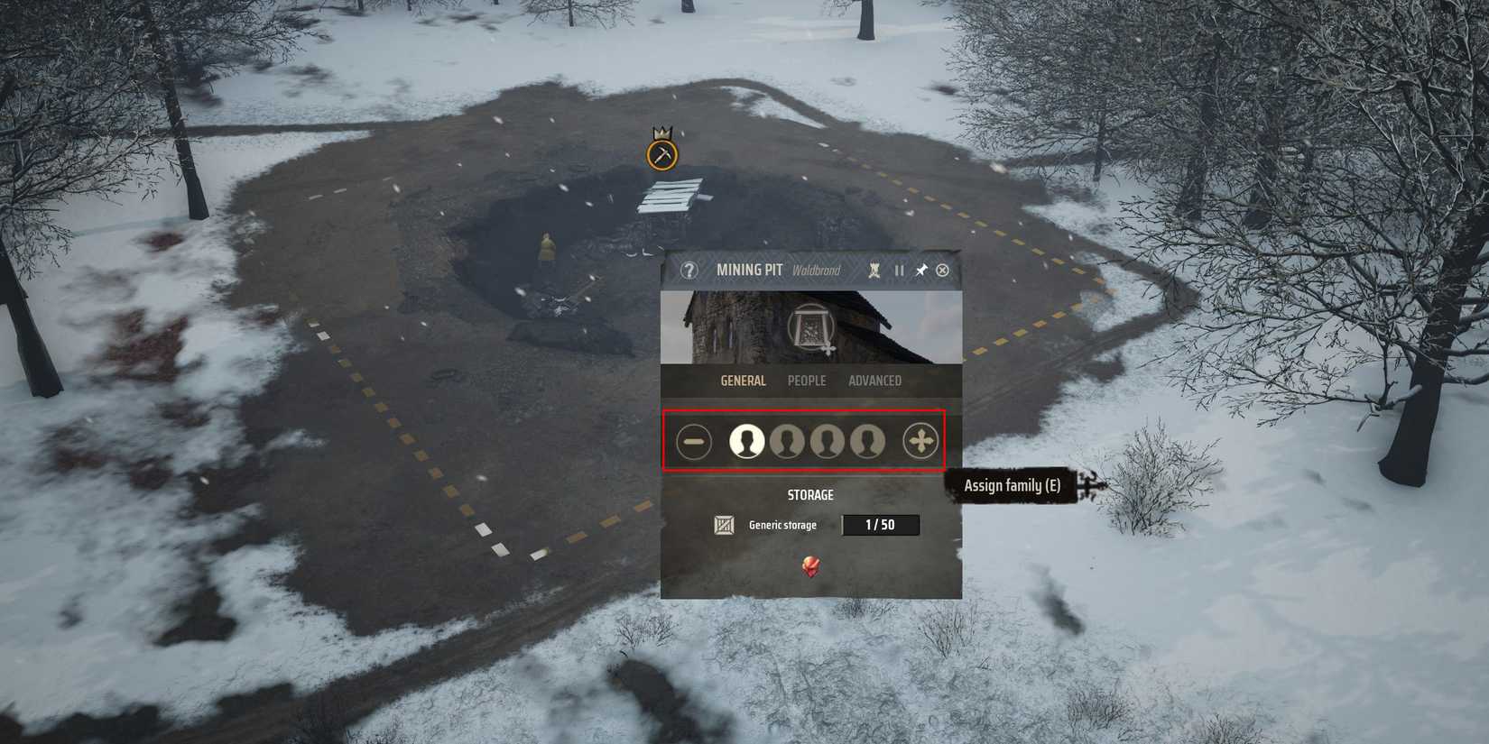 Assign workers to Iron Mine