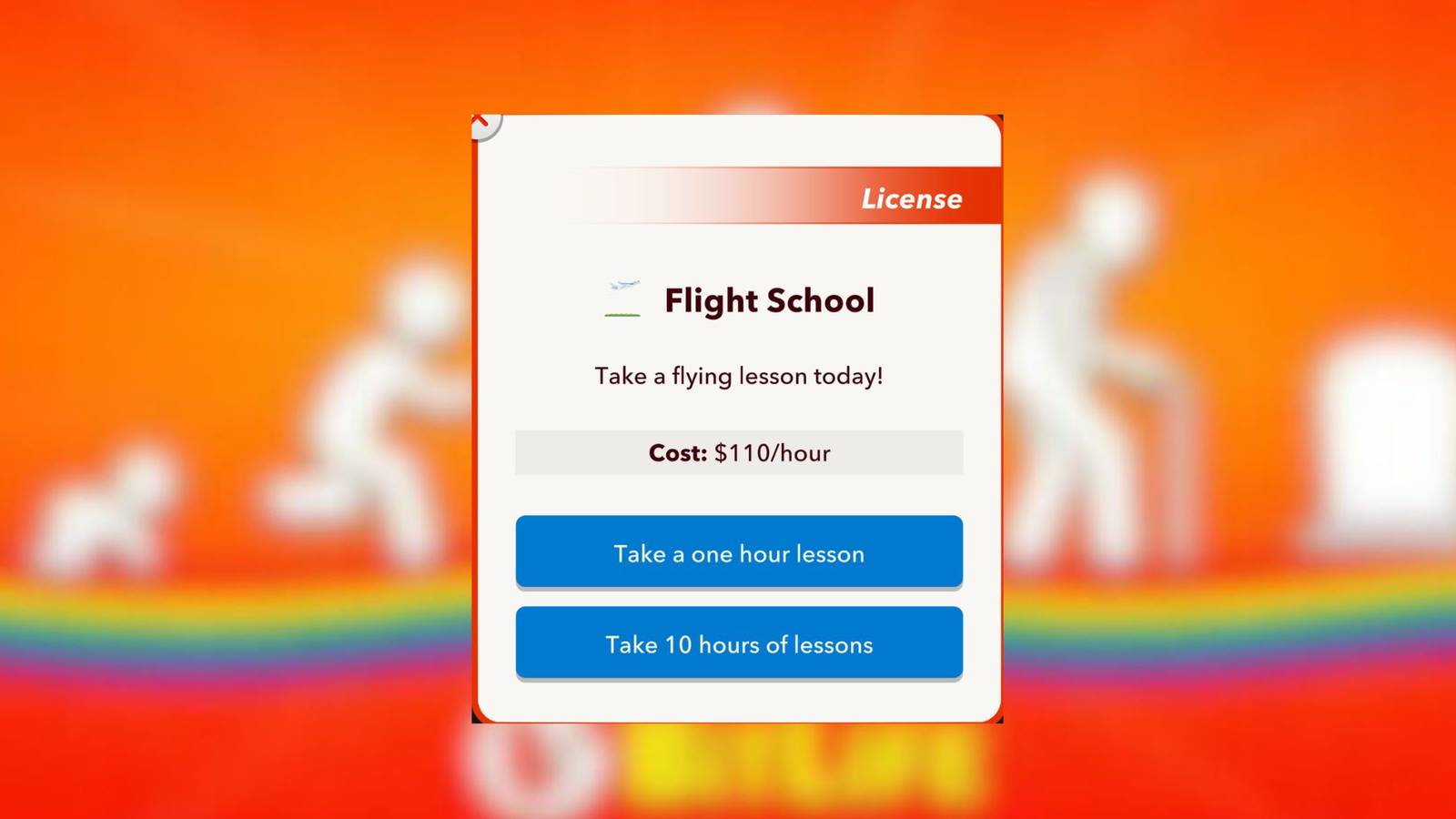 attending flight school bitlife