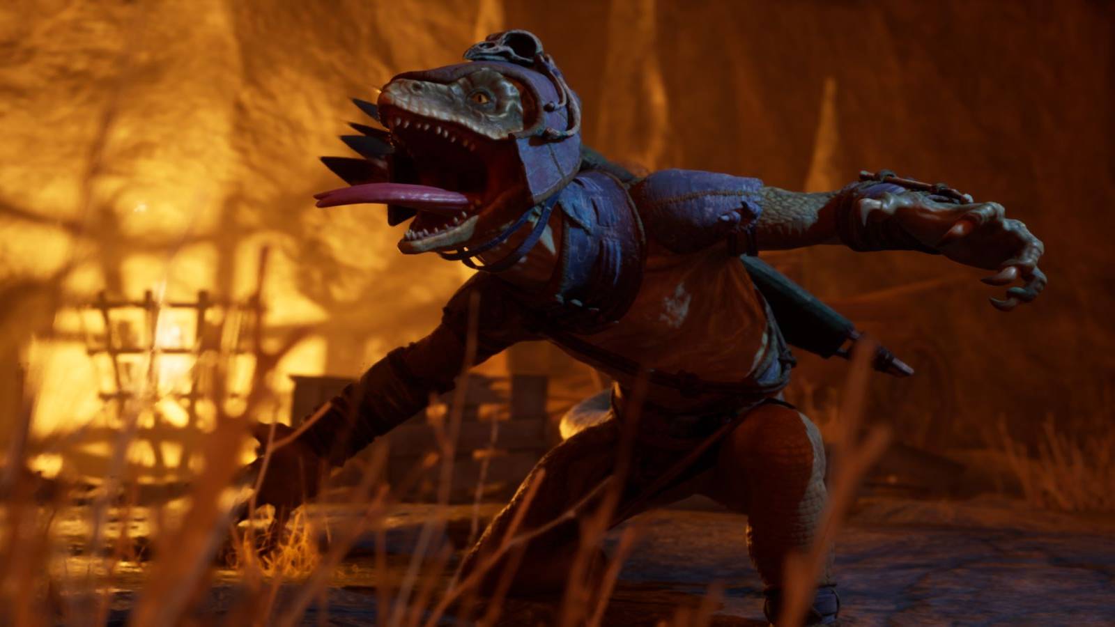 Avowed main art Xaurips snarling