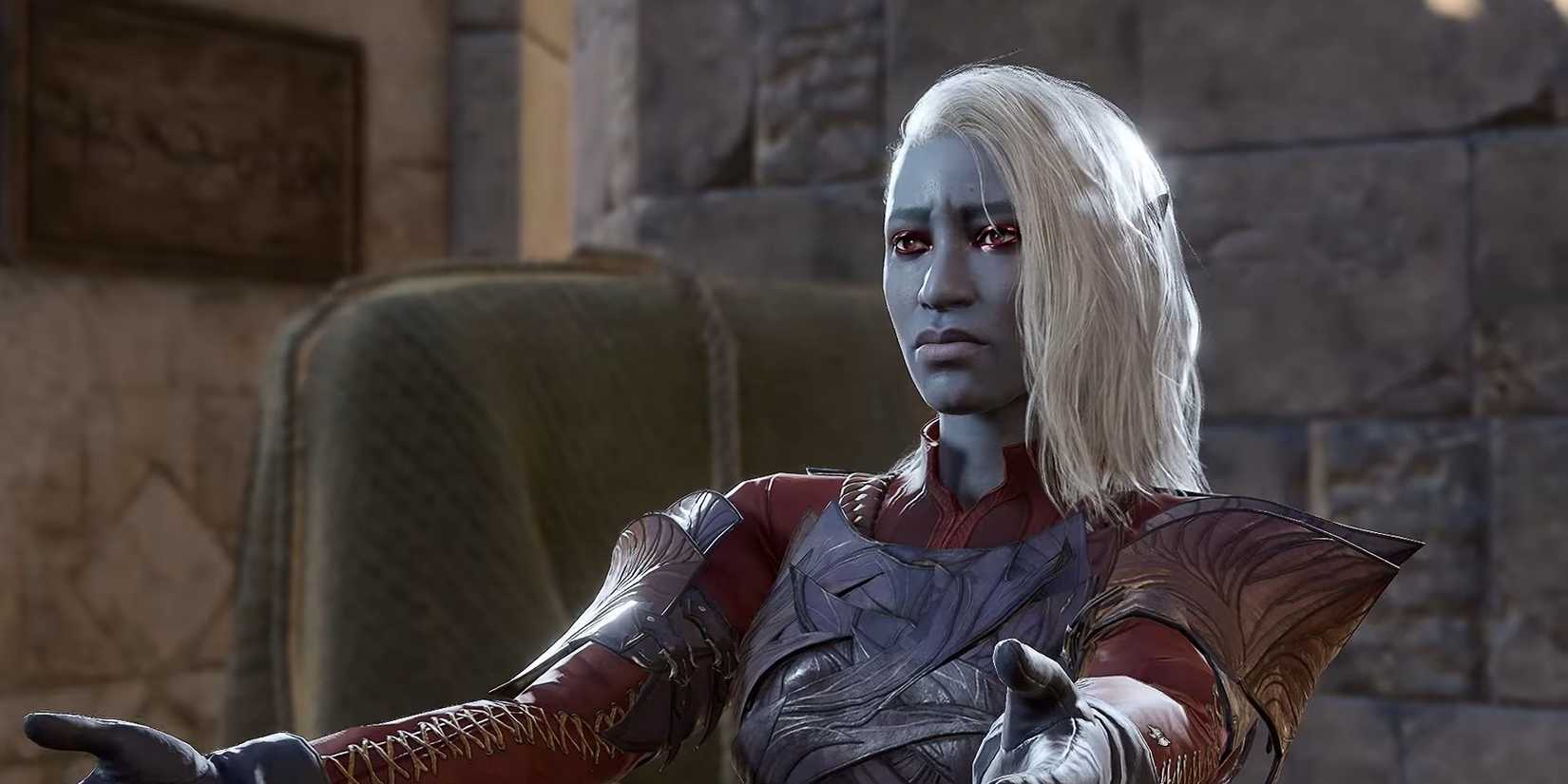 Character interacting with Araj Oblodra in Baldur's Gate 3