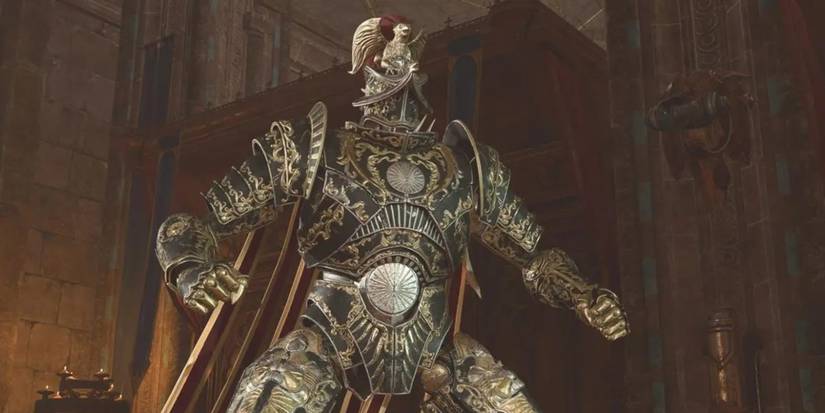 Baldur's Gate 3 Steel Watcher resembling a squatting position