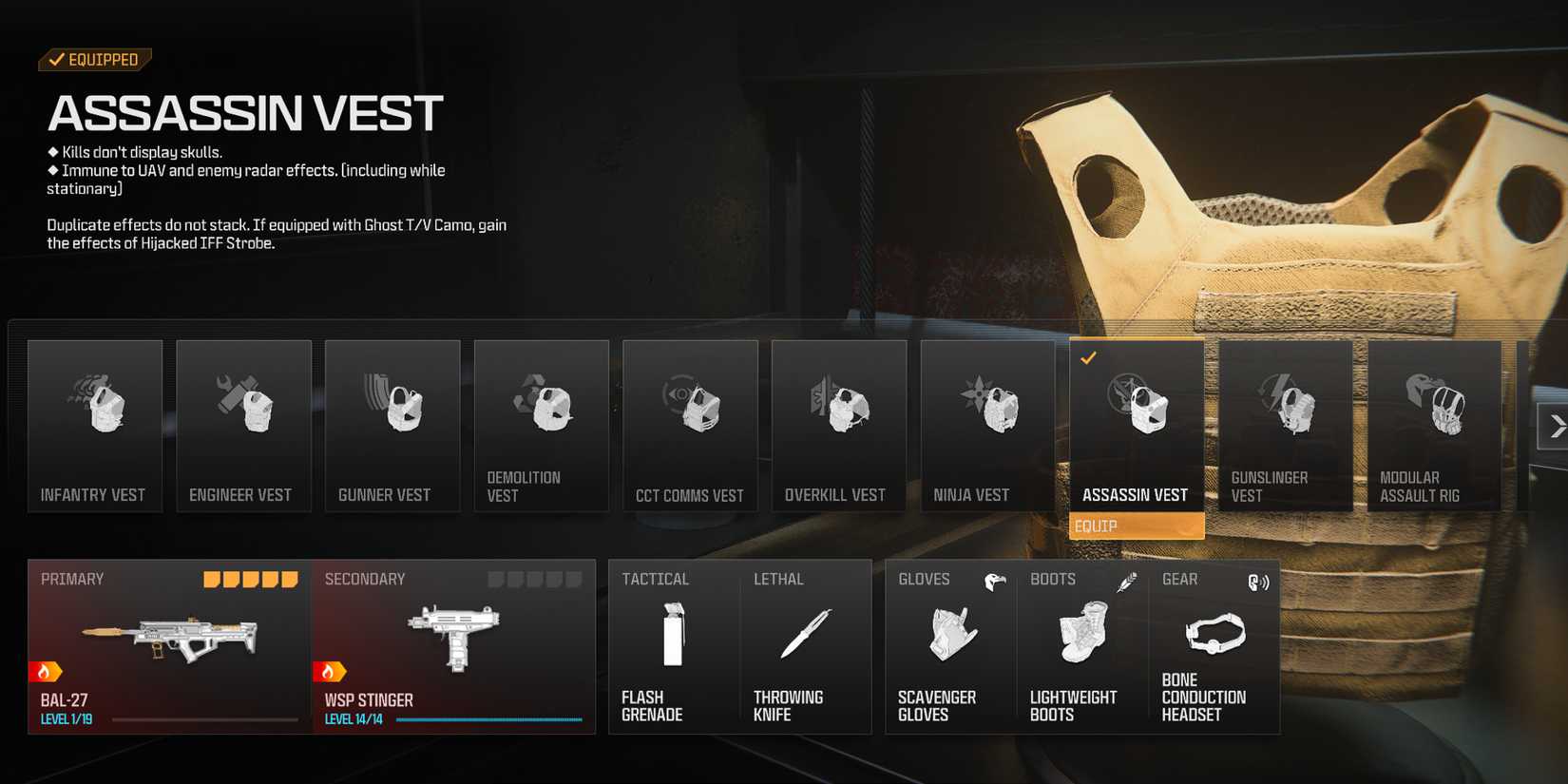 best equipment for the BAL-27 loadout in Modern Warfare 3