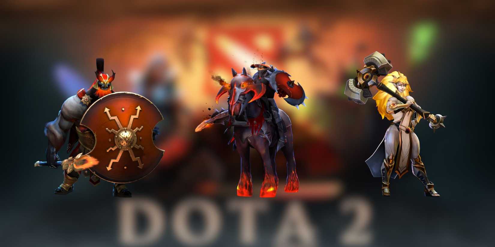Mars, Chaos Knight, and Dawnbreaker in Dota 2