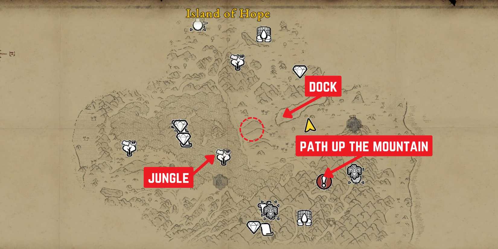 best place to create the first base in survival fountain of youth