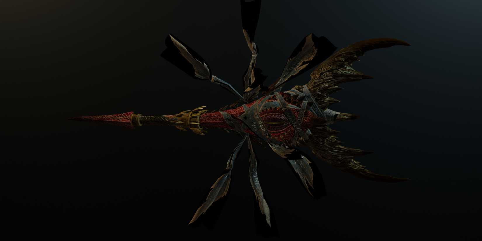 Safi'jiiva Hunting Horn model in MHW