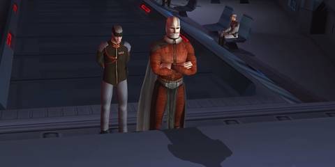 darth malak on the bridge of the leviathan