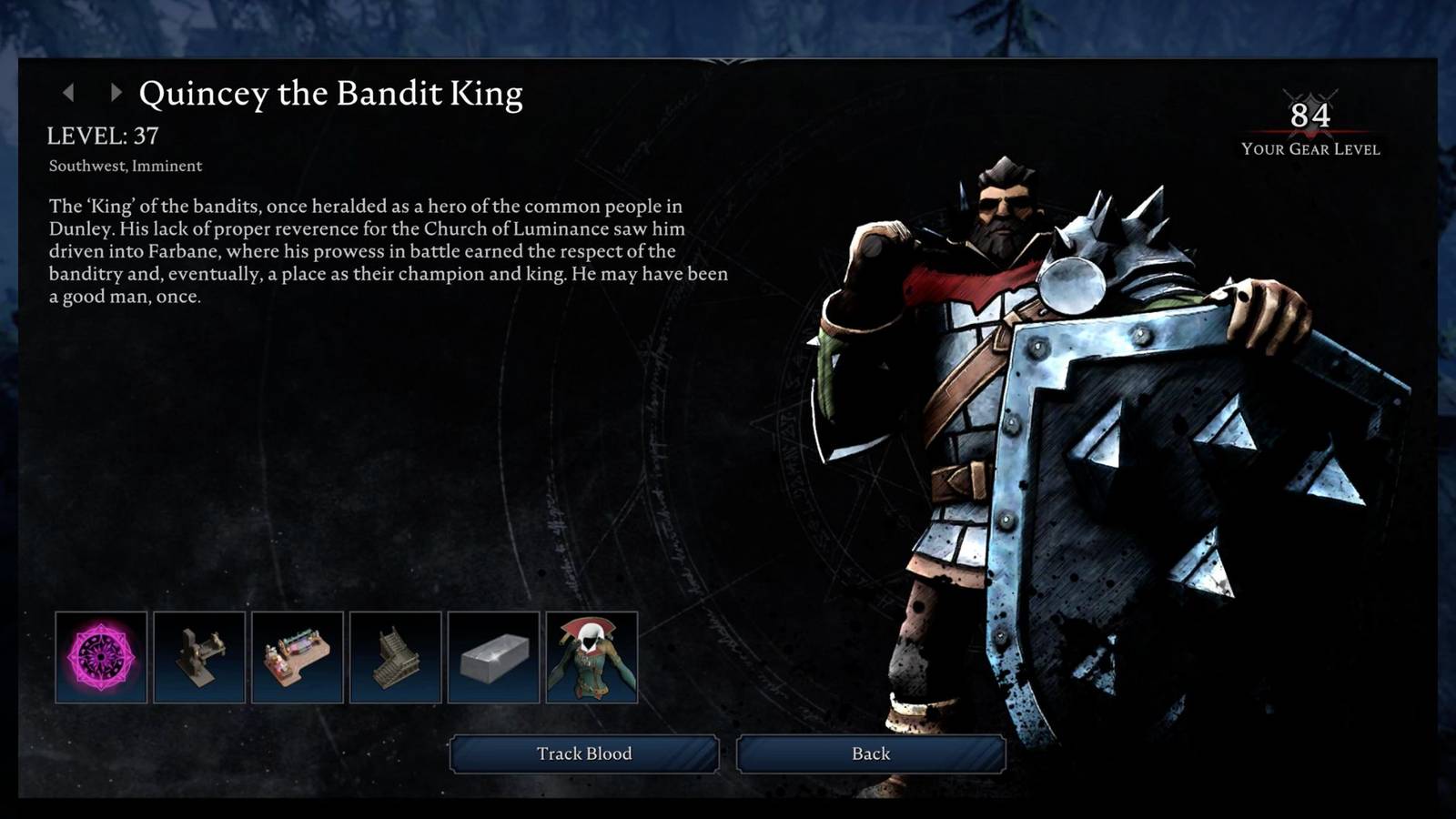 Quincey the Bandit King in V Rising