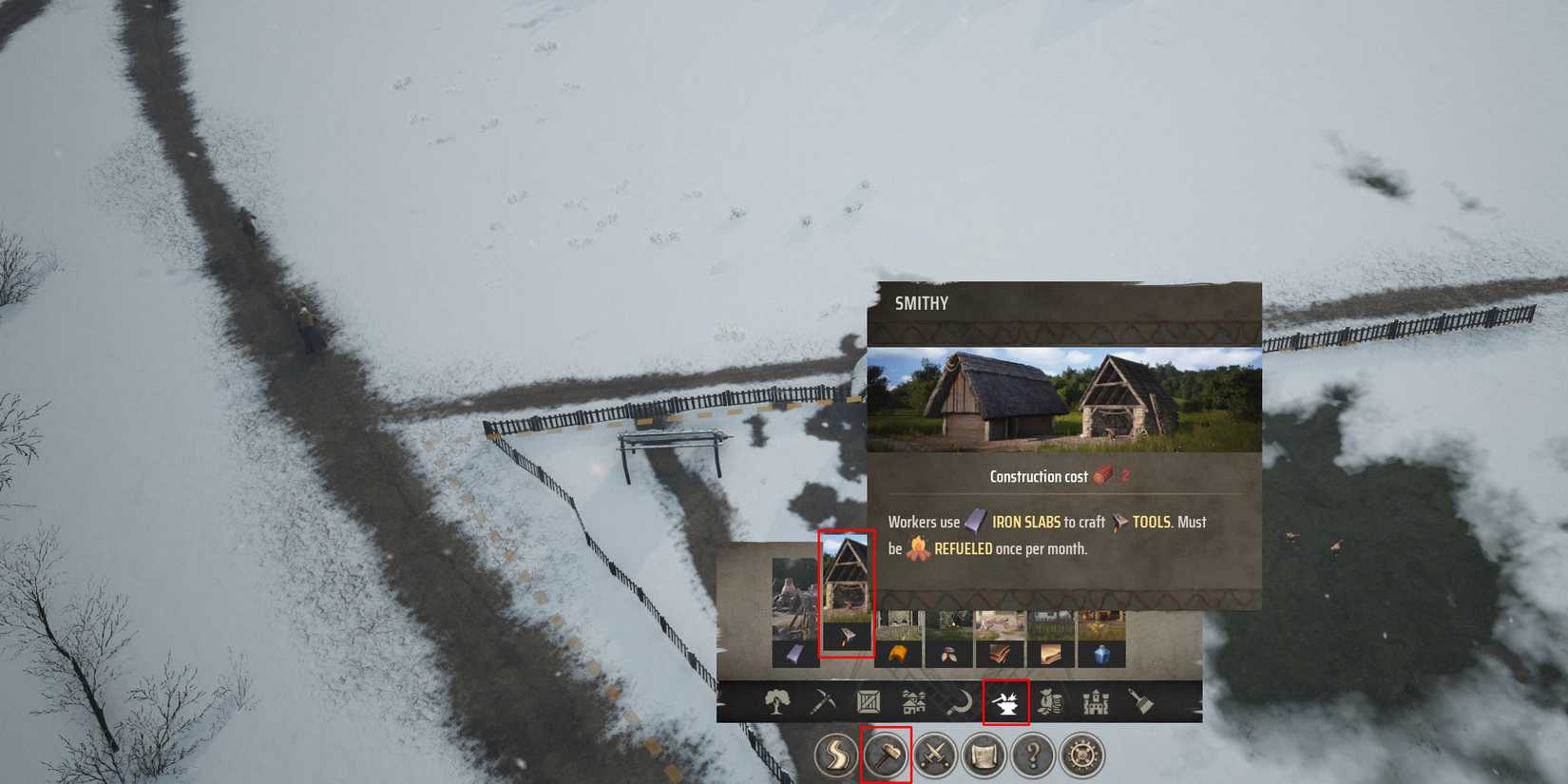 Build Smithy Manor Lords