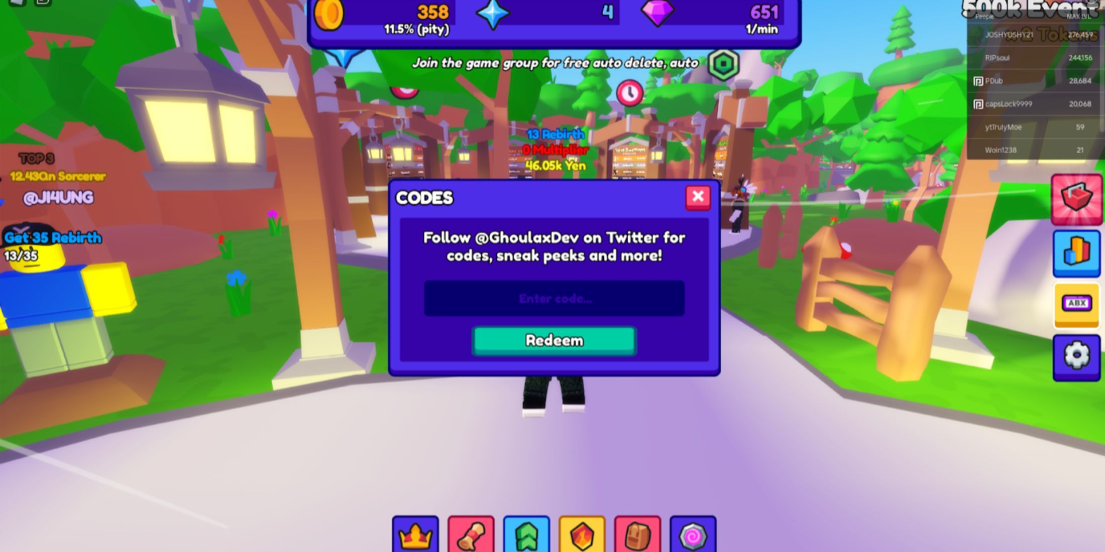 Roblox: Button Simulator Mania Codes