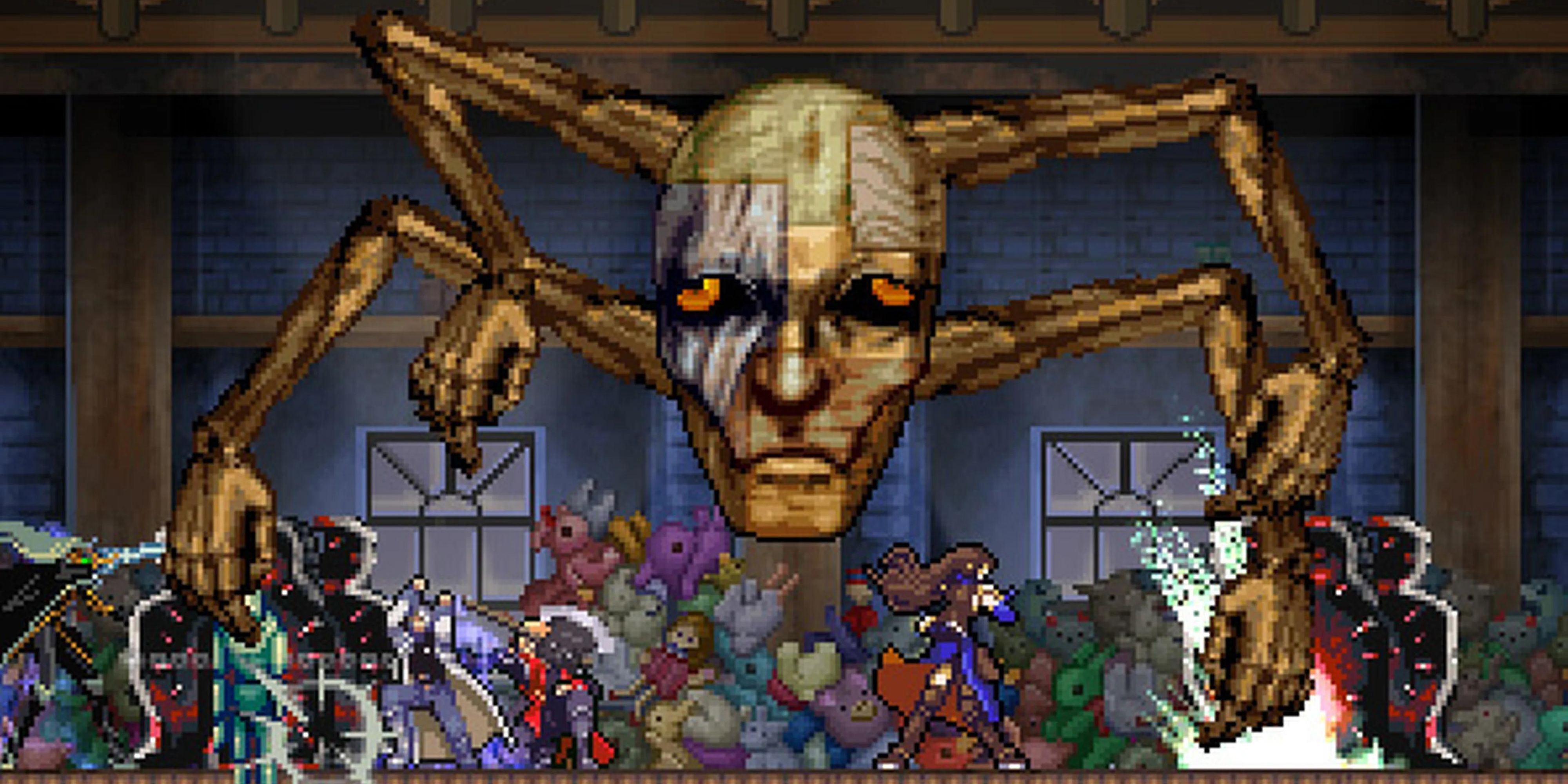 Castlevania Harmony of Despair Puppet Head Boss Fight