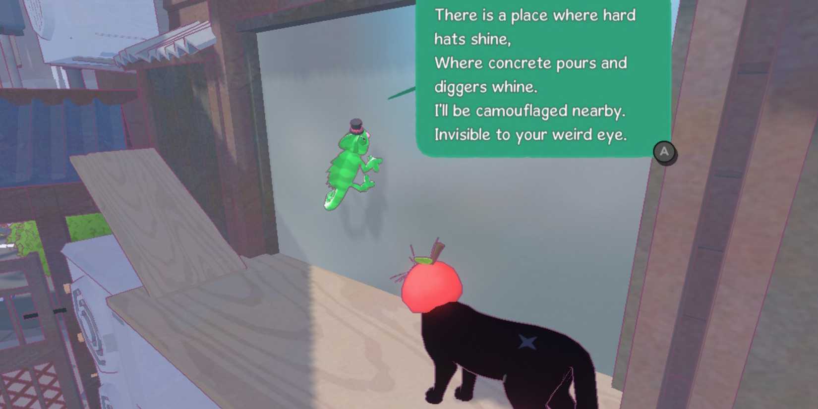 chameleon find little kitty big city