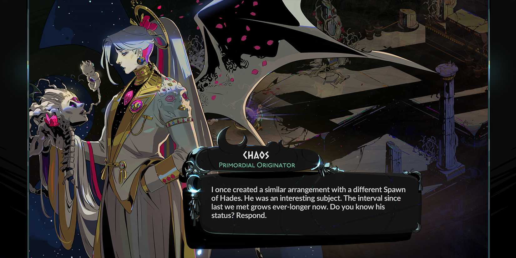Chaos speaking in Hades 2