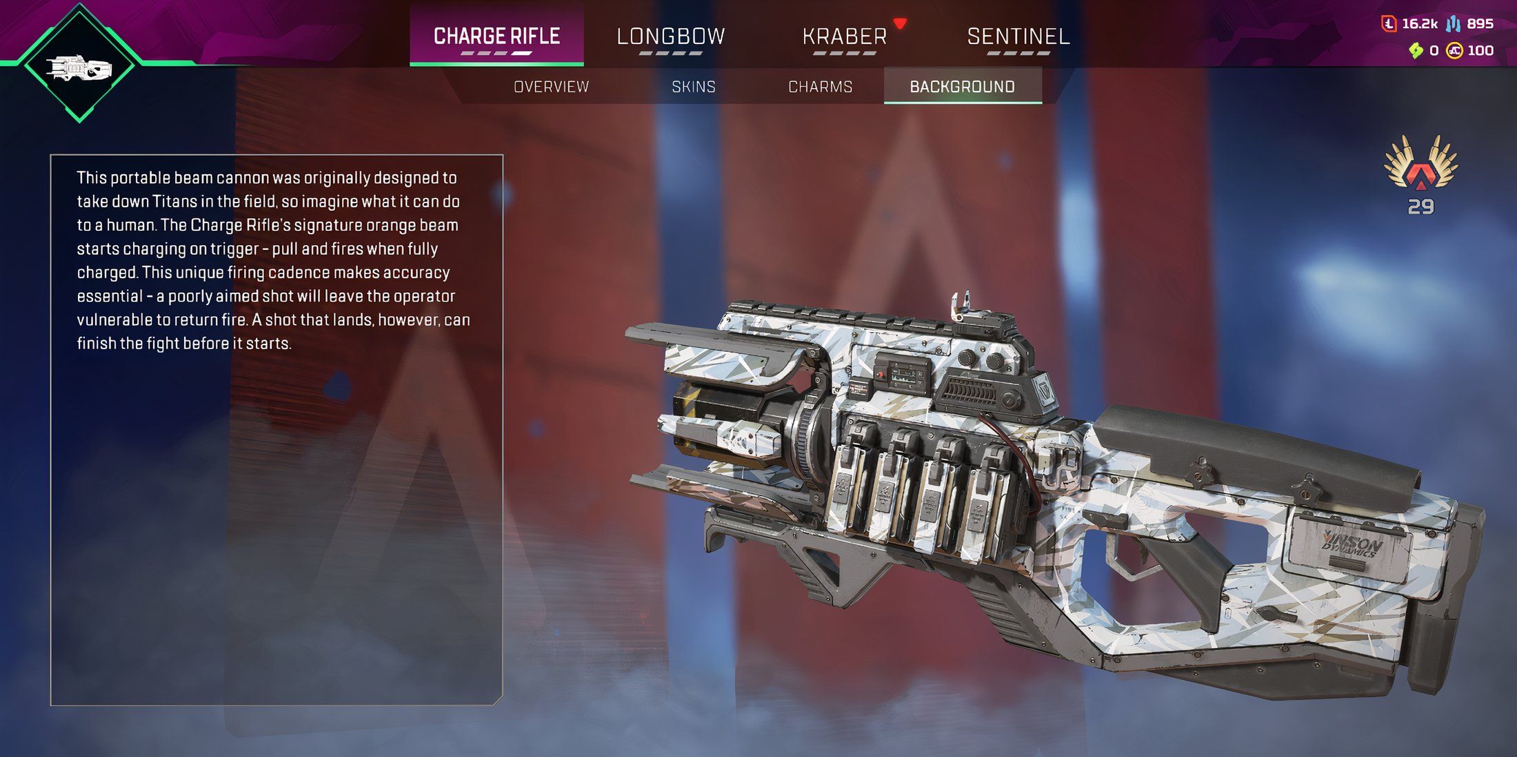 Charge Rifle in Apex Legends 
