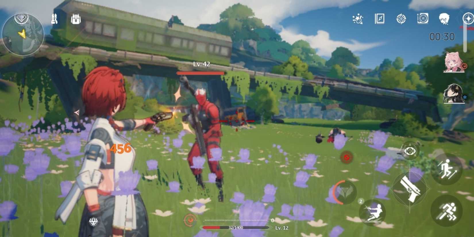 chixia in a combat in wuthering waves.