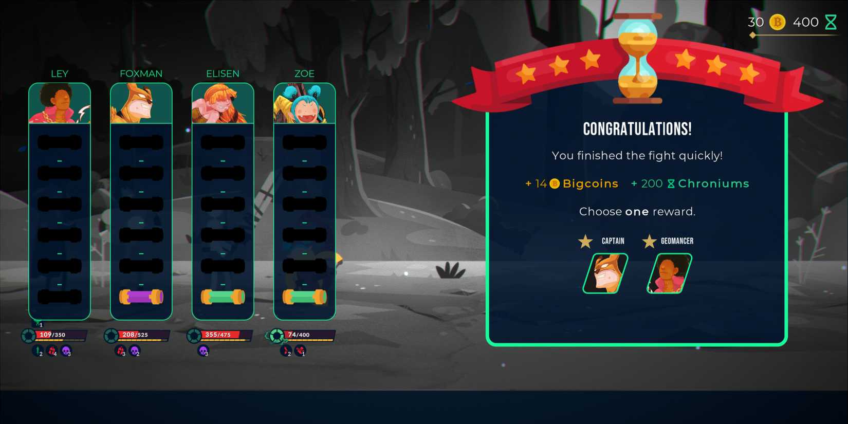 chroniums on boss battle