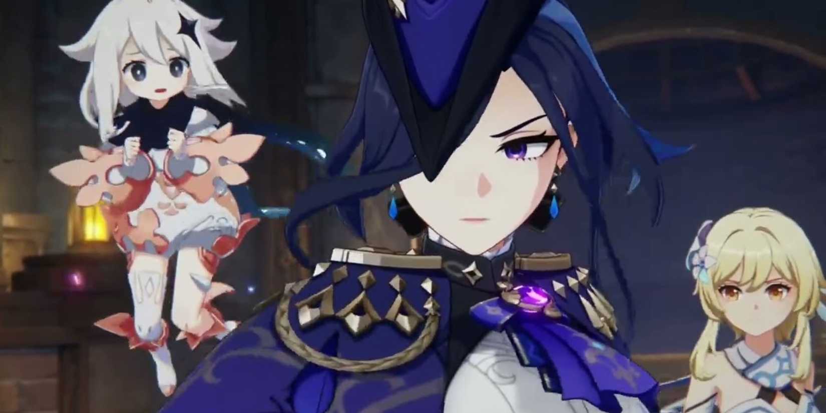 Clorinde Lumine Paimon Genshin Impact