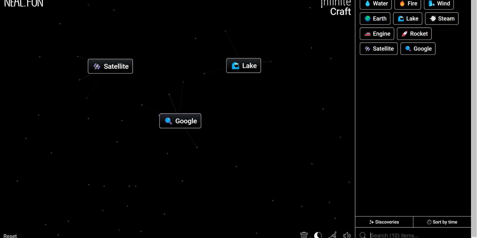 combinations for google infinite craft