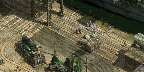 Infiltrating an enemy base in Commandos 2: Men of Courage