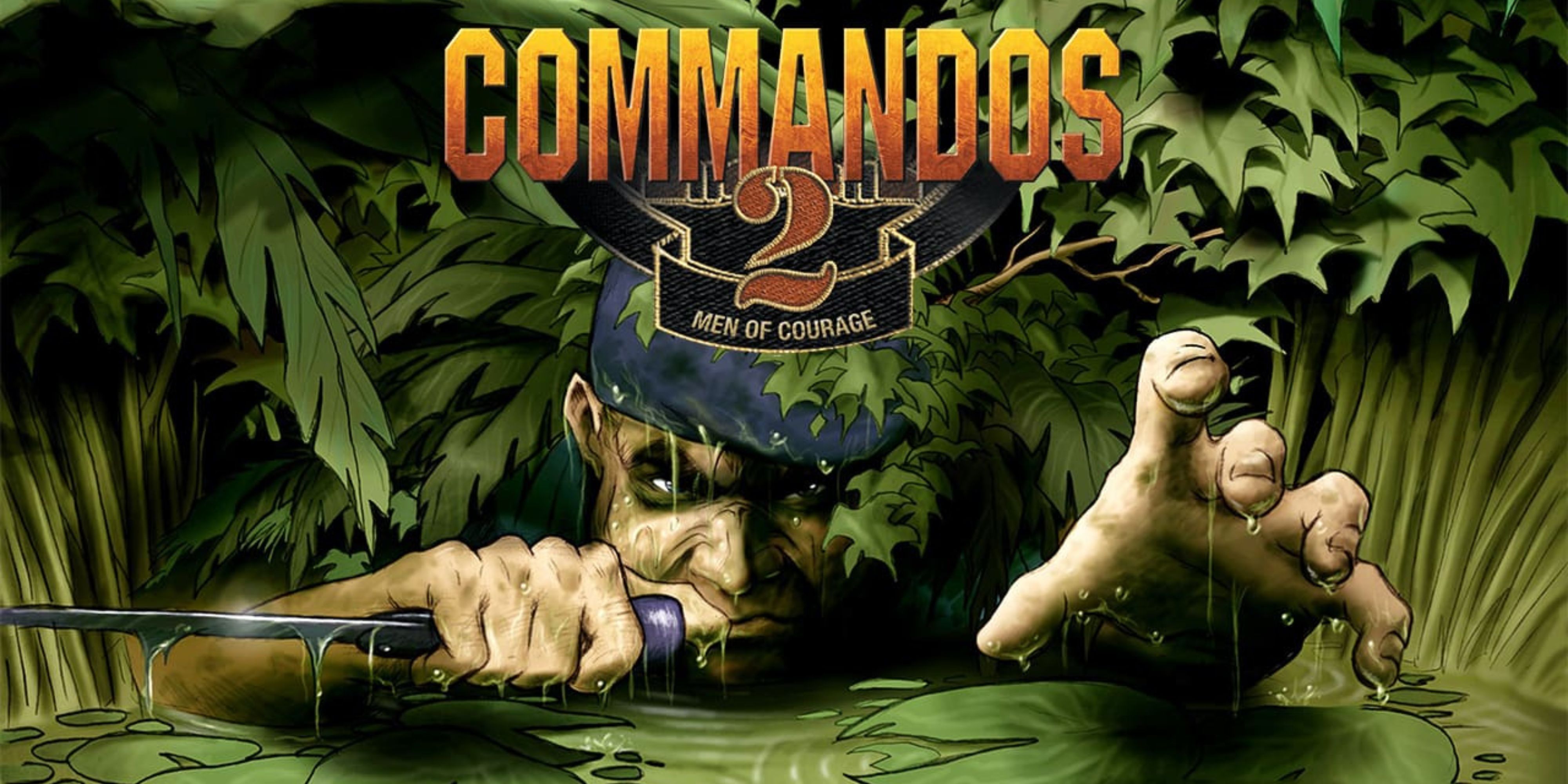 Commandos 2 Men of Courage logo knife soldier