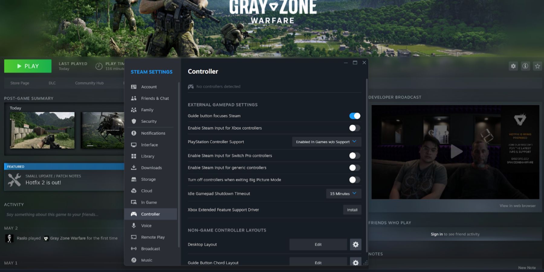 Controller Gray Zone Warfare
