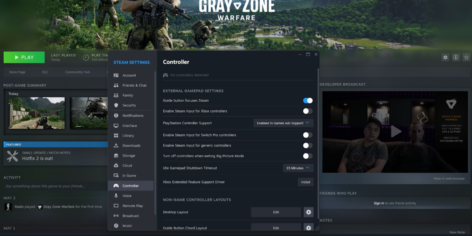 Как использовать контроллер в Grey Zone Warfare (поддержка геймпада)