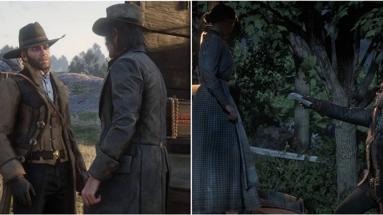 Featured image for Red Dead Redemption showcasing Arthur and Jhon.