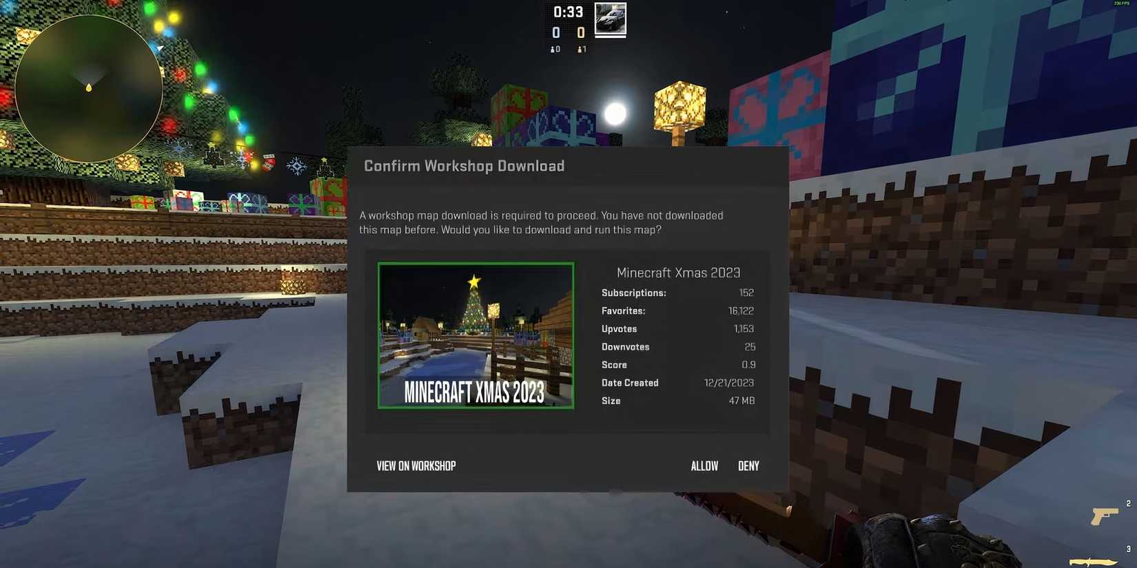 Player successfully joining a 1v1 lobby in CS2